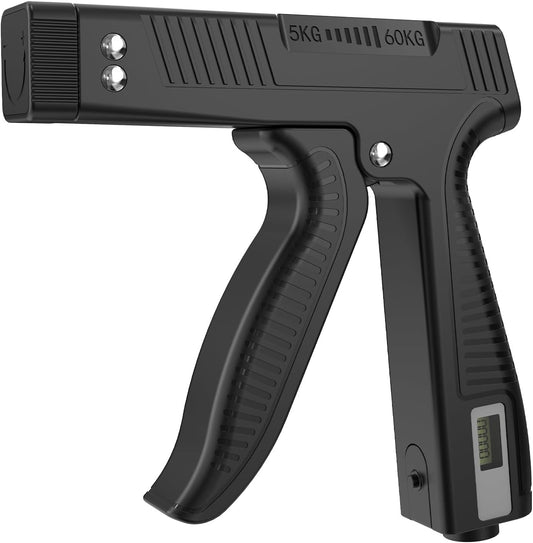 Grip Strength Trainer with Finger Exerciser, Digital Counter Adjustable Hand Grip Strengthener for Strength Training, Recovery and Muscle Building