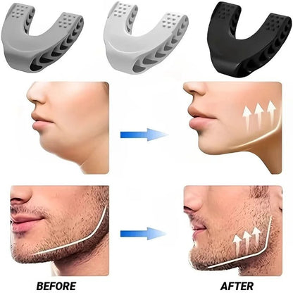 U Shape New Facial Jaw Exerciser and Neck Toning Jawline for Men Women Face Muscle Trainin Resistance Levels Double Chin Reducer - Top Beat Cart