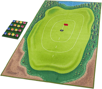 Golf Training Mat for Swing Parent-Child Toys Ball Trace Directional Mat Swing Path Pads Swing Practice Pads