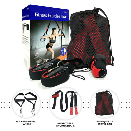 Fitness Exercise Suspension Strap Home Gym Sports Total Body Workout Training - Top Beat Cart