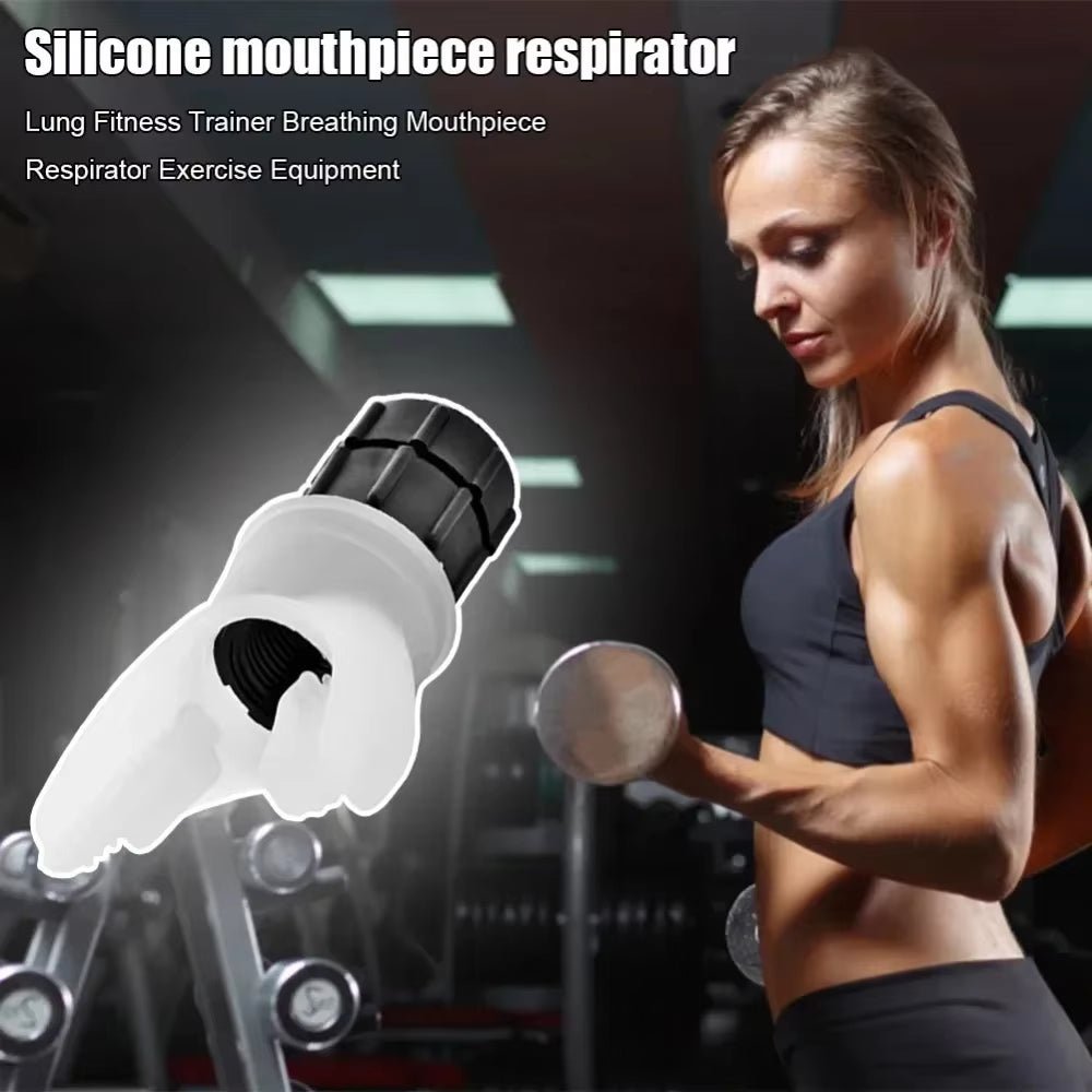 Lung Face Mouthpiece Respirator Breathing Exercise Device Respiratory Muscle Trainer Breathing Trainer Easy to Clean - Top Beat Cart