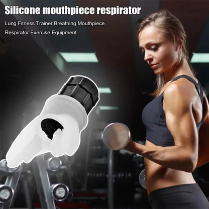 Lung Face Mouthpiece Respirator Breathing Exercise Device Respiratory Muscle Trainer Breathing Trainer Easy to Clean - Top Beat Cart