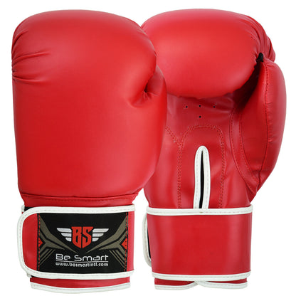 Maya Leather Boxing Gloves Muay Thai Punch Bag Sparring MMA Training Kickboxing - Top Beat Cart
