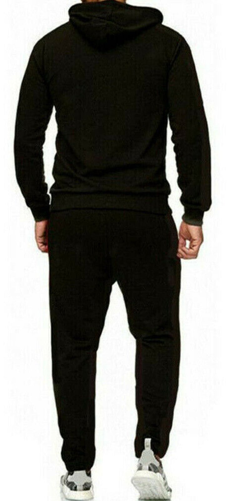 New Mens Pullover Tracksuit Hoodie Jogging Bottoms Set Stretch Sweater Jogger - Top Beat Cart