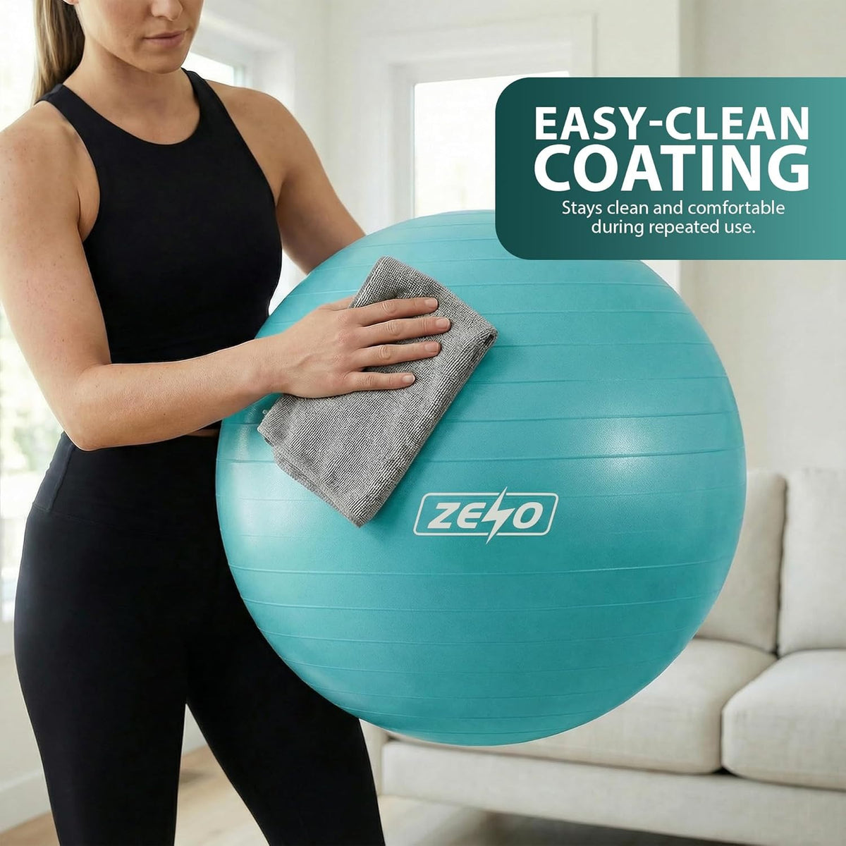 EXERCISE GYM BALL SWISS PILATES YOGA CORE TRAINING PREGNANCY BIRTHING ANTI-BURST - Top Beat Cart