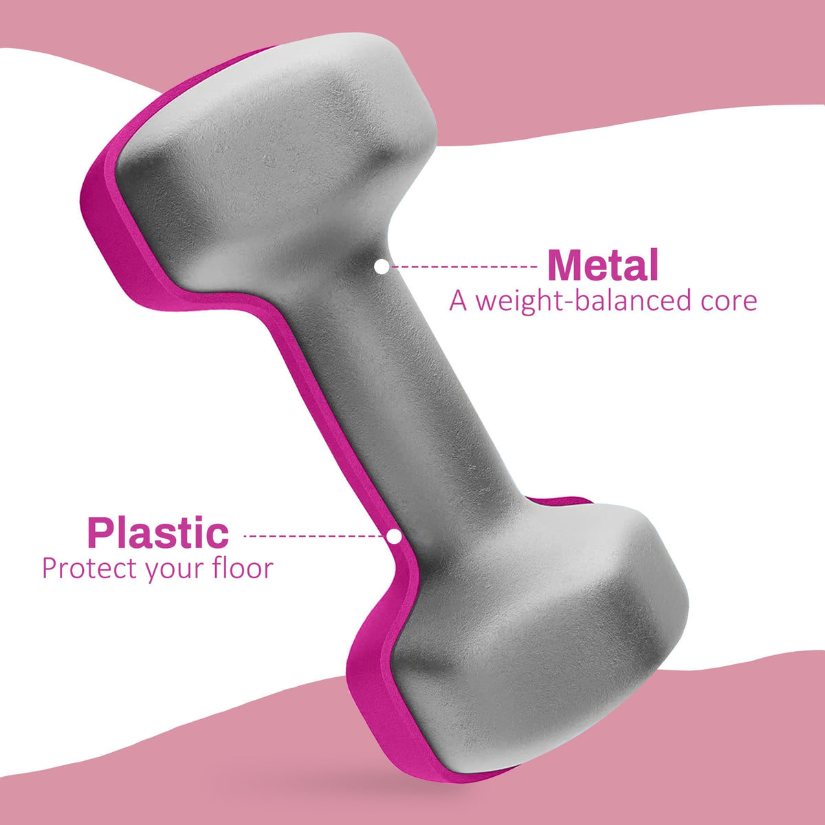 Set of 6 Dumbbells, Hexagonal Weights Pair, 2 X 3Kg, 2 X 4Kg, 2 X 5Kg - Top Beat Cart