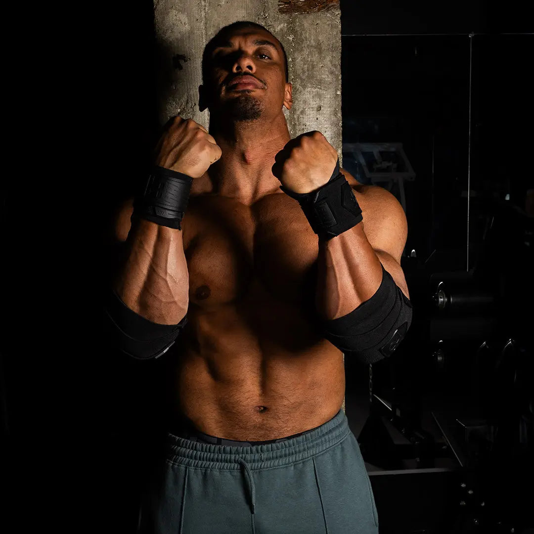 PR Heavy Duty Premium Wrist Wraps - Enhance Grip Strength, Stability, Injury Prevention