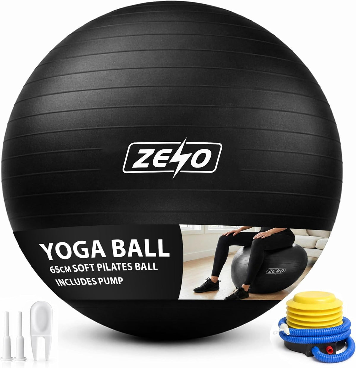 EXERCISE GYM BALL SWISS PILATES YOGA CORE TRAINING PREGNANCY BIRTHING ANTI-BURST - Top Beat Cart