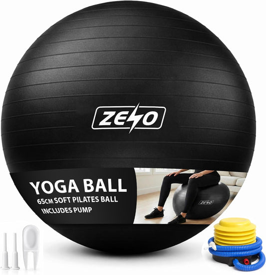 EXERCISE GYM BALL SWISS PILATES YOGA CORE TRAINING PREGNANCY BIRTHING ANTI-BURST - Top Beat Cart
