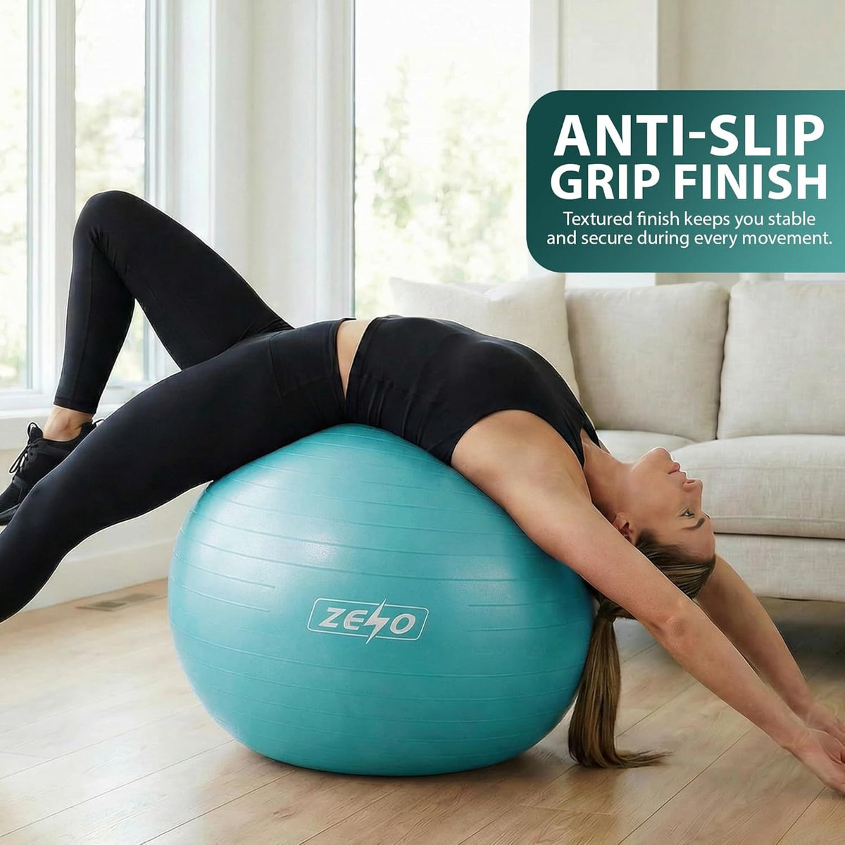 EXERCISE GYM BALL SWISS PILATES YOGA CORE TRAINING PREGNANCY BIRTHING ANTI-BURST - Top Beat Cart