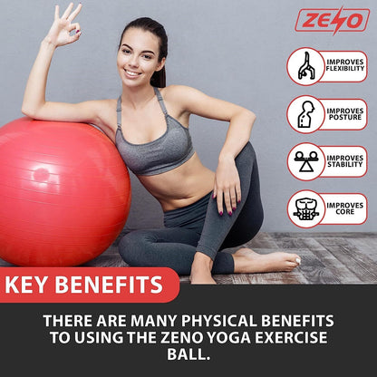 EXERCISE GYM BALL SWISS PILATES YOGA CORE TRAINING PREGNANCY BIRTHING ANTI-BURST - Top Beat Cart