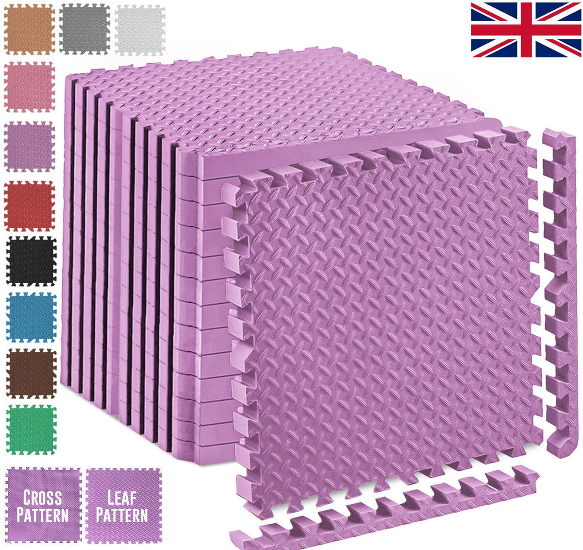 EVA INTERLOCKING FLOOR MATS SOFT FOAM GYM FLOORING MAT YOGA TILES 25 MM 60X60Cm - Top Beat Cart