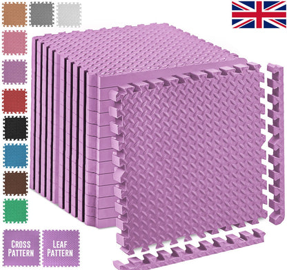 EVA INTERLOCKING FLOOR MATS SOFT FOAM GYM FLOORING MAT YOGA TILES 25 MM 60X60Cm - Top Beat Cart