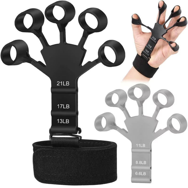 1Pcs Silicone Gripster Hand Grip Finger Power Strengthener Stretcher Trainer Gym Fitness Exercise Hand Rehabilitation Accessorie - Top Beat Cart