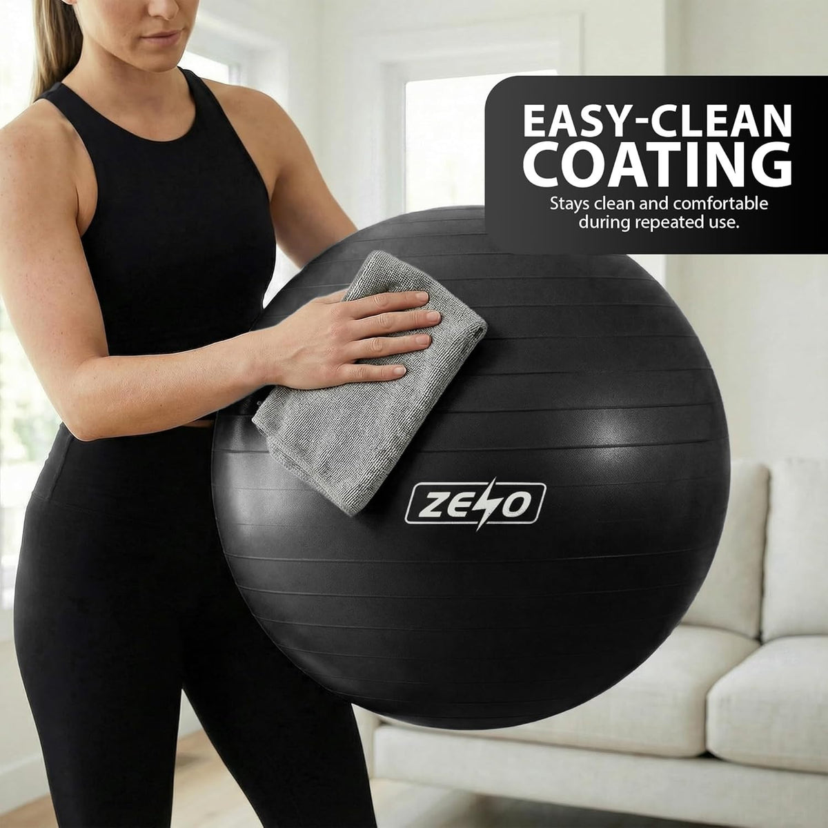EXERCISE GYM BALL SWISS PILATES YOGA CORE TRAINING PREGNANCY BIRTHING ANTI-BURST - Top Beat Cart