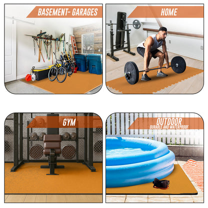 EVA INTERLOCKING FLOOR MATS SOFT FOAM GYM FLOORING MAT YOGA TILES 25 MM 60X60Cm - Top Beat Cart