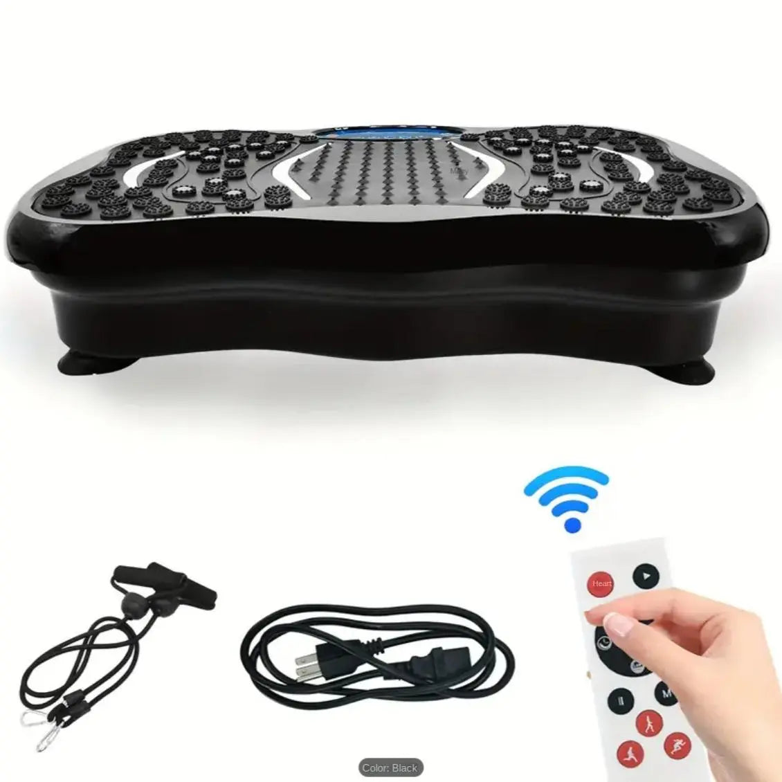 Hophorse Vibration Plate Exercise Machine 180 Speed Oscillating Platform 330 Lbs Capacity Full-Body Workout for Men Women Home Gym with Remote LED Display Vertical Stepper
