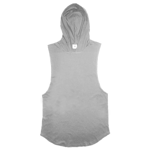 Bodybuilding Stringer Hoodies Gym Sleeveless Hooded Fitness Tank Tops Mens Running Sport Clothing Cotton Breathable Cool Shirt - Top Beat Cart