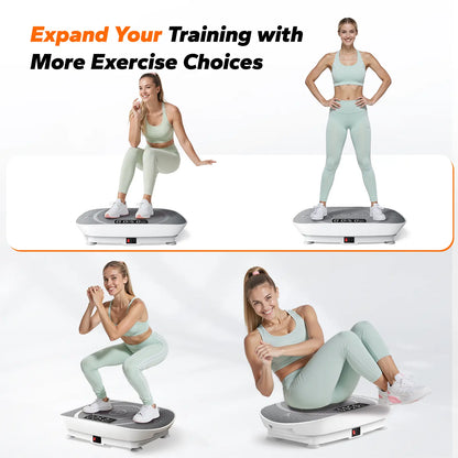 Merach Slim Vibration Plate Exercise Machine Lymphatic Drainage Fitness Vibration Plate Compact Design Fitness Home Gym Equipment Whole Body Workout Vibrations Summervibes