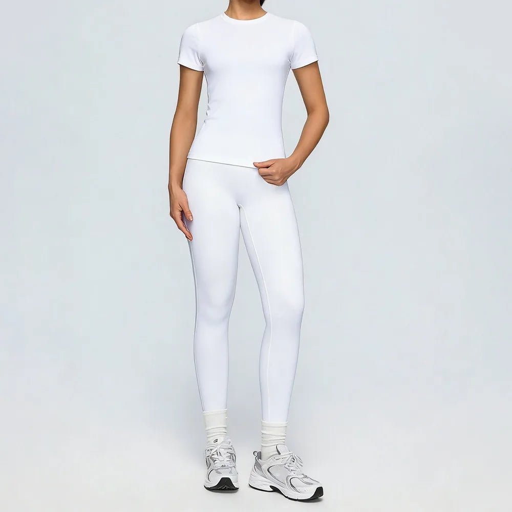 Yoga Set Quick Dry 2 Piece Female Short-Sleeved Long Pants Outdoor Sportswear Fitness Suit plus Size Sport Outfit for Woman - Top Beat Cart