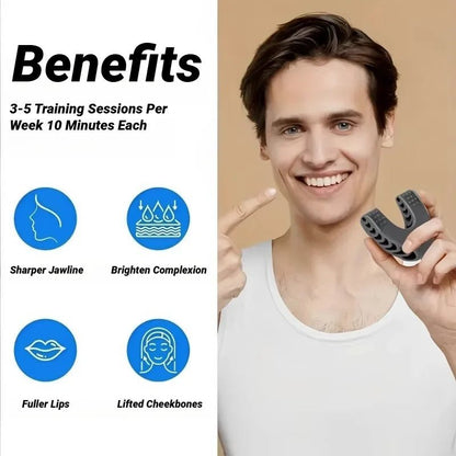 U Shape New Facial Jaw Exerciser and Neck Toning Jawline for Men Women Face Muscle Trainin Resistance Levels Double Chin Reducer - Top Beat Cart