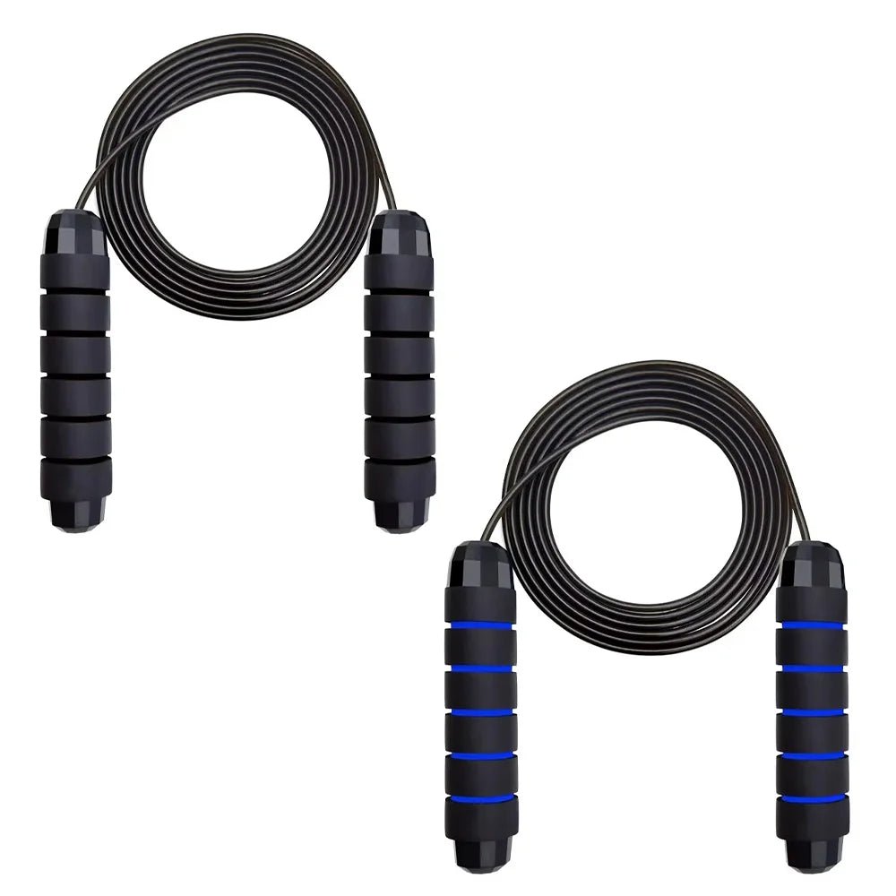 With Ball Bearings Adjustable Tangle-Free Speed Wire Jump Rope Workout with Foam Handles for Fitness Home Workouts and Slim Body - Top Beat Cart