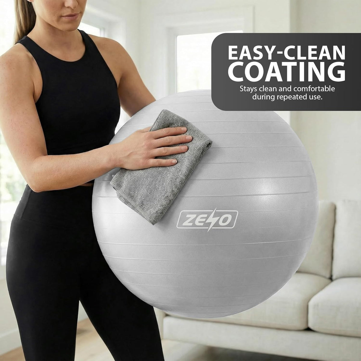 EXERCISE GYM BALL SWISS PILATES YOGA CORE TRAINING PREGNANCY BIRTHING ANTI-BURST - Top Beat Cart