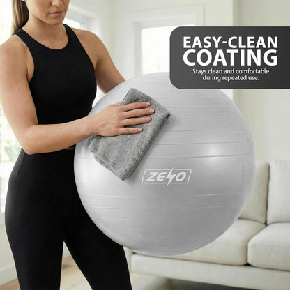 EXERCISE GYM BALL SWISS PILATES YOGA CORE TRAINING PREGNANCY BIRTHING ANTI-BURST - Top Beat Cart