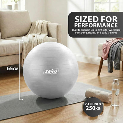 EXERCISE GYM BALL SWISS PILATES YOGA CORE TRAINING PREGNANCY BIRTHING ANTI-BURST - Top Beat Cart