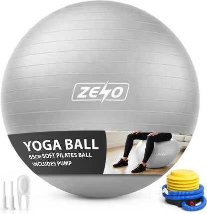 EXERCISE GYM BALL SWISS PILATES YOGA CORE TRAINING PREGNANCY BIRTHING ANTI-BURST - Top Beat Cart
