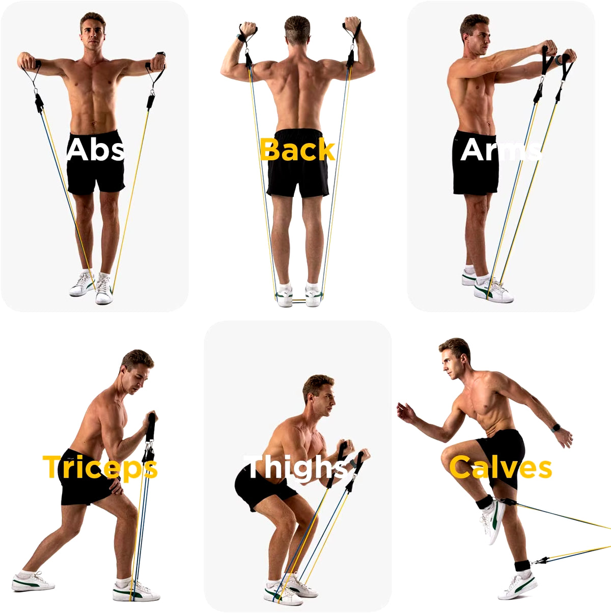 300Lb Fitness Booty Resistance Elastic Band Workout for Training Home Exercise Sport Gym Dumbbell Harness Set Expander Equipment - Top Beat Cart