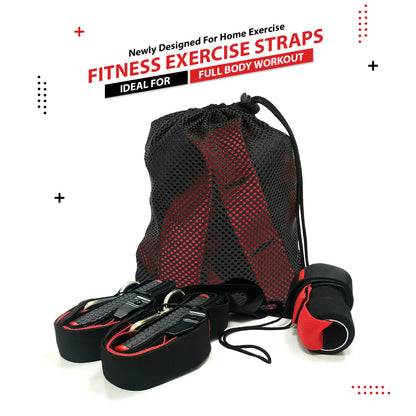 Fitness Exercise Suspension Strap Home Gym Sports Total Body Workout Training - Top Beat Cart