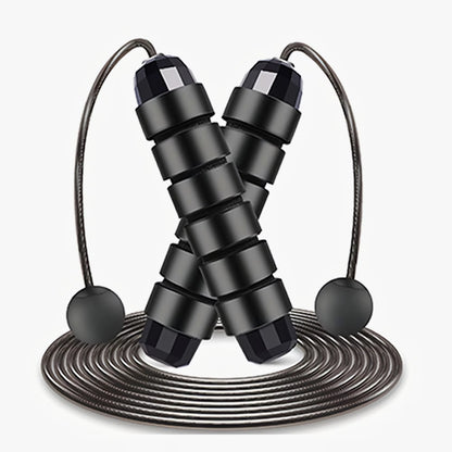 With Ball Bearings Adjustable Tangle-Free Speed Wire Jump Rope Workout with Foam Handles for Fitness Home Workouts and Slim Body - Top Beat Cart