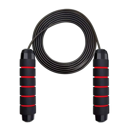 With Ball Bearings Adjustable Tangle-Free Speed Wire Jump Rope Workout with Foam Handles for Fitness Home Workouts and Slim Body - Top Beat Cart