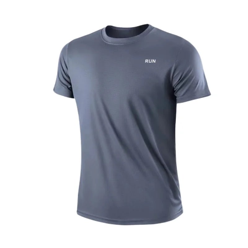 Men'S Quick Dry Short Sleeve Gym Running Moisture Wicking round Neck T-Shirt Training Exercise Gym Sport Shirt Tops Lightweight - Top Beat Cart