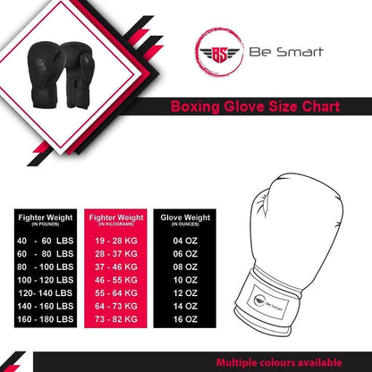 Maya Leather Boxing Gloves Muay Thai Punch Bag Sparring MMA Training Kickboxing - Top Beat Cart