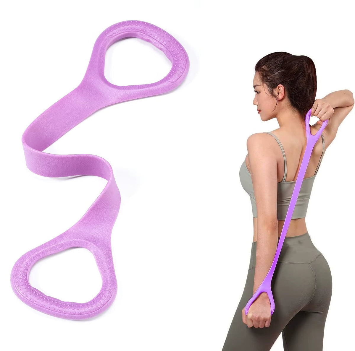 8 Fitness Workout Resistance Band Arm Back Shoulder Exercise Elastic Training Band Yoga Pilates Equipment - Top Beat Cart