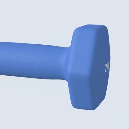 Set of 6 Dumbbells, Hexagonal Weights Pair, 2 X 3Kg, 2 X 4Kg, 2 X 5Kg - Top Beat Cart