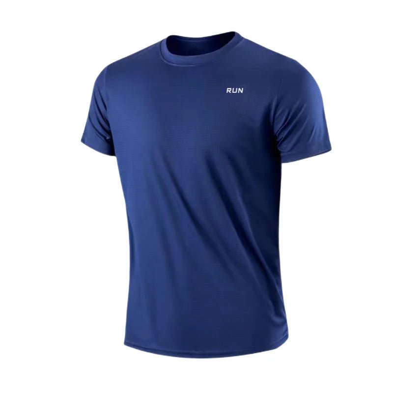 Men'S Quick Dry Short Sleeve Gym Running Moisture Wicking round Neck T-Shirt Training Exercise Gym Sport Shirt Tops Lightweight - Top Beat Cart