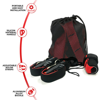 Fitness Exercise Suspension Strap Home Gym Sports Total Body Workout Training - Top Beat Cart