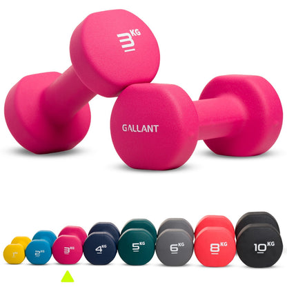 Neoprene Dumbbells Hand Weights Pair Exercise Iron Set Home Gym Fitness Aerobic - Top Beat Cart