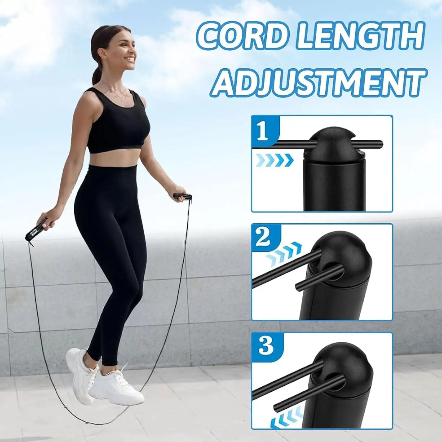 Smart Gravity Ball Jump Rope - Cordless Skipping with Digital Counter, Adjustable Weight for Home/Gym Workouts
