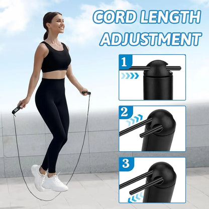 Smart Gravity Ball Jump Rope - Cordless Skipping with Digital Counter, Adjustable Weight for Home/Gym Workouts