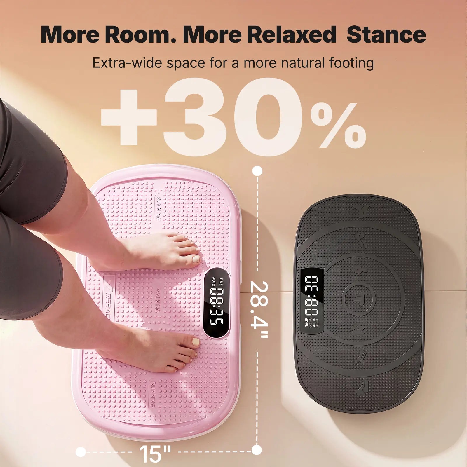 Merach High-Power Vibration Plate Exercise Machine,440Lbs Weight Capacity, Bluetooth Remote Control, 4 Workout Modes for Home Gym Fitness Equipment Summervibes
