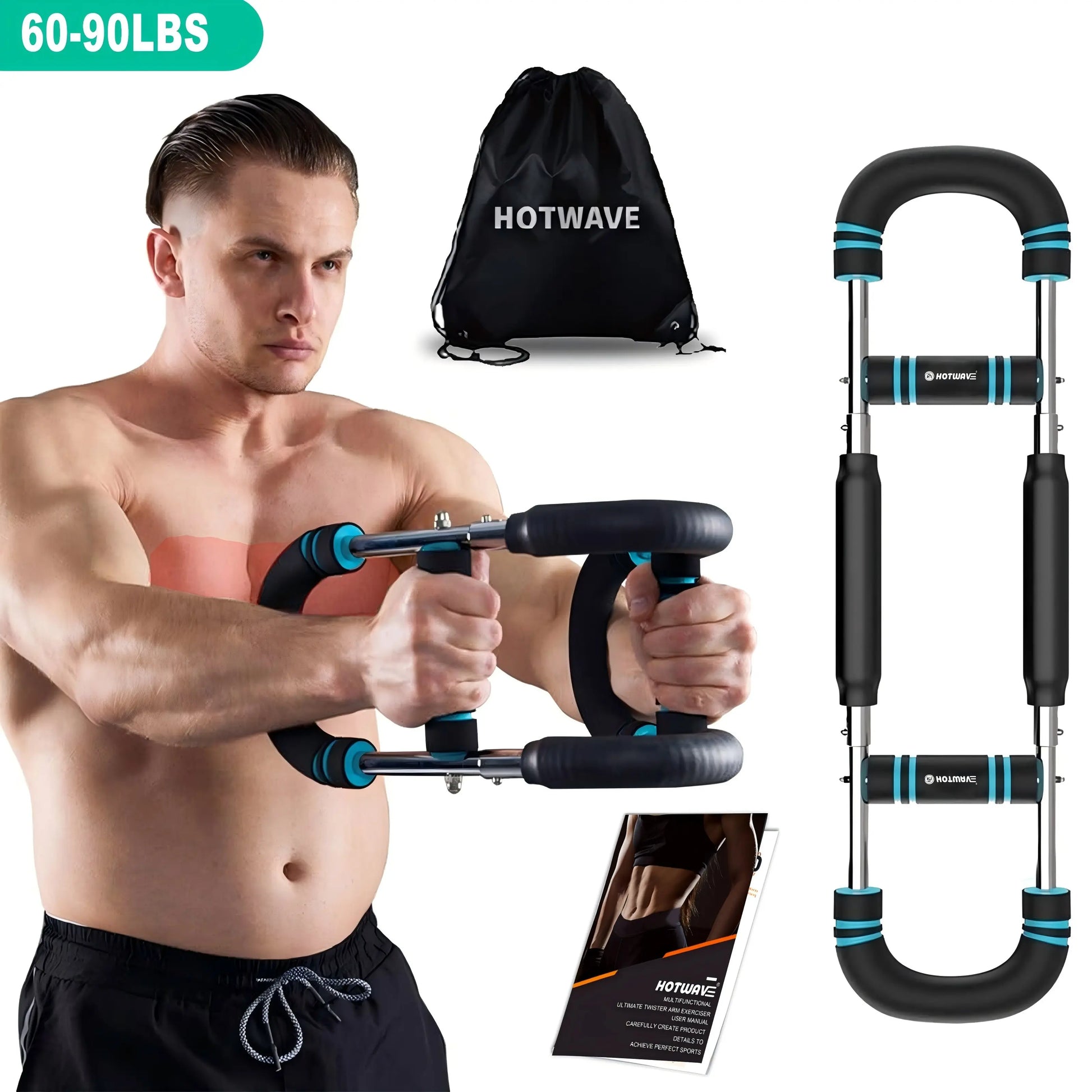 HOTWAVE Arm Trainer, Adjustable Chest Workout Equipment, Arm Trainer for Men, Chest Trainer for Men, Shoulder Muscle Training, Portable Spring Resistance Home Fitness Equipment Summervibes