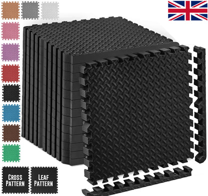 EVA INTERLOCKING FLOOR MATS SOFT FOAM GYM FLOORING MAT YOGA TILES 25 MM 60X60Cm - Top Beat Cart