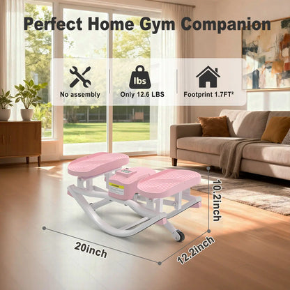 HOTWAVE Rockstepper Leg, Glute, and Core Trainer — 3D Rocking Glute Workout,350 Lb Weight Capacity, No-Assembly Required Cardio Stepper, Indoor Fitness Equipment Summervibes