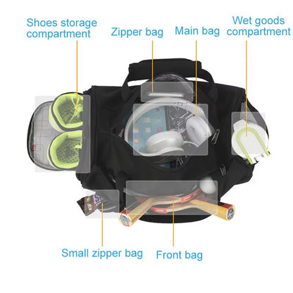 Large Gym Bag Fitness Bags Wet Dry Training Men Yoga for Shoes Travel Shoulder Handbags Multifunction Work Out Swimming Bag - Top Beat Cart