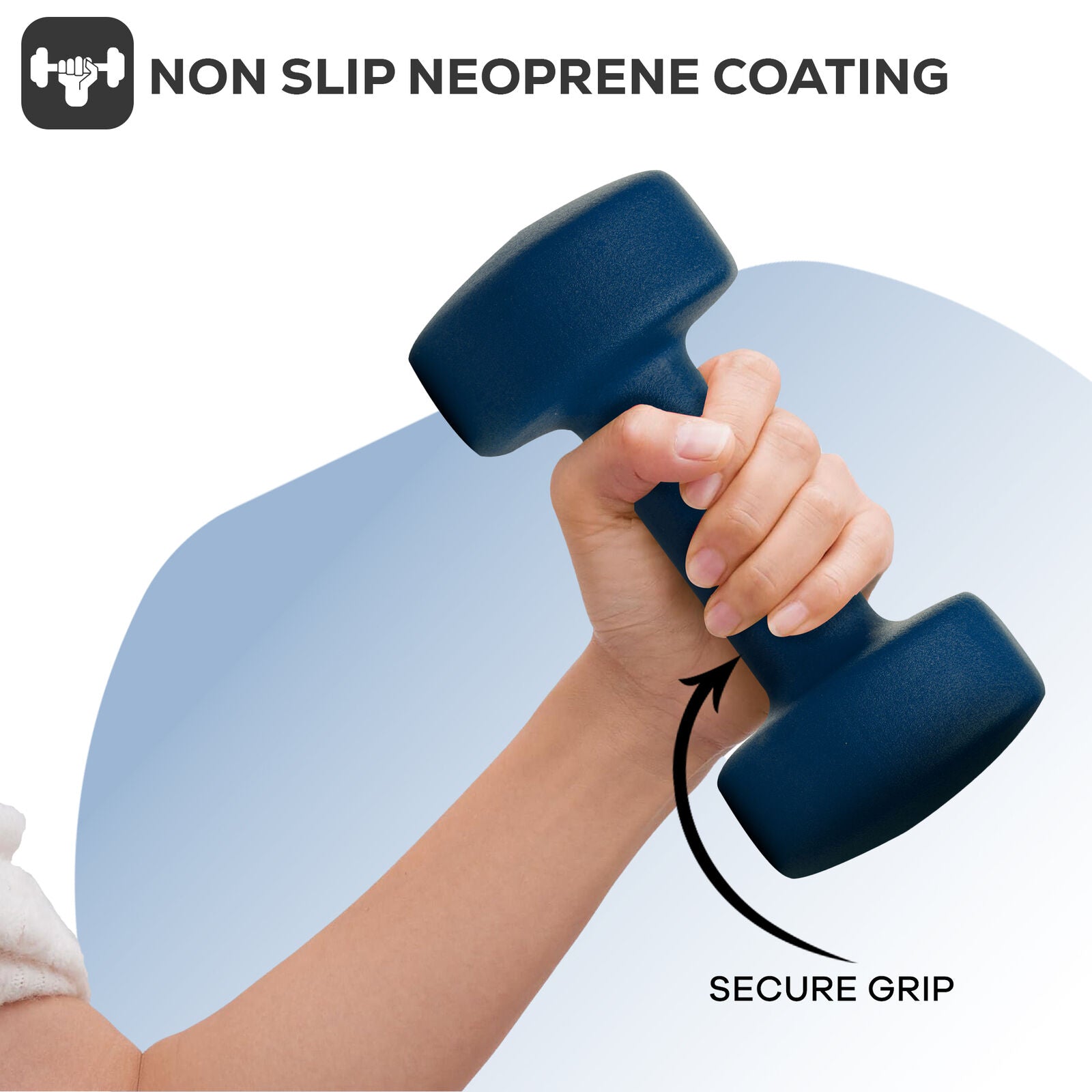 Neoprene Dumbbells Hand Weights Pair Exercise Iron Set Home Gym Fitness Aerobic