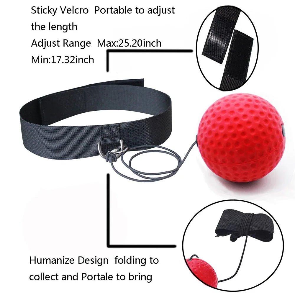 Boxing Magic Ball Reflex Speed Training with Headband Boxing Punching Balls Hand Eye Coordination Fitness Martial Arts Supplies - Top Beat Cart